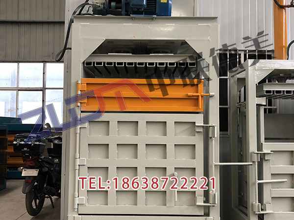 吉林臥式半自動廢紙打包機工作