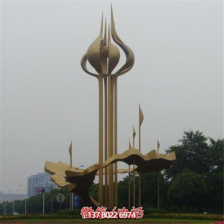 大型不銹鋼景觀擺件，為廣場帶來活力