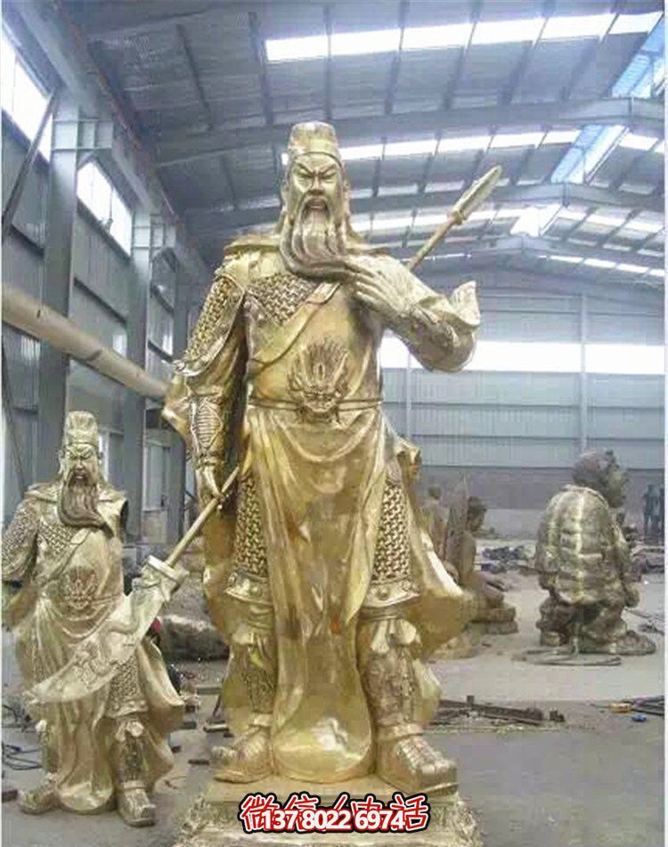 關(guān)公鎏金雕塑，讓企業(yè)招財(cái)更加順利