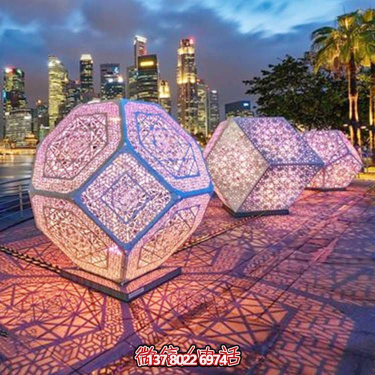 創意不銹鋼鏤空景觀雕塑，添彩美化戶外廣場