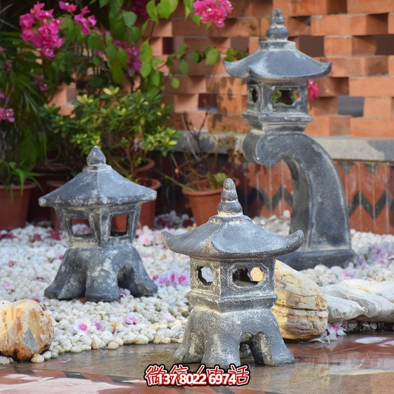 傳統日式風格宮燈裝飾，安置禪意擺件雕塑，為你的別墅和民宿增添創意