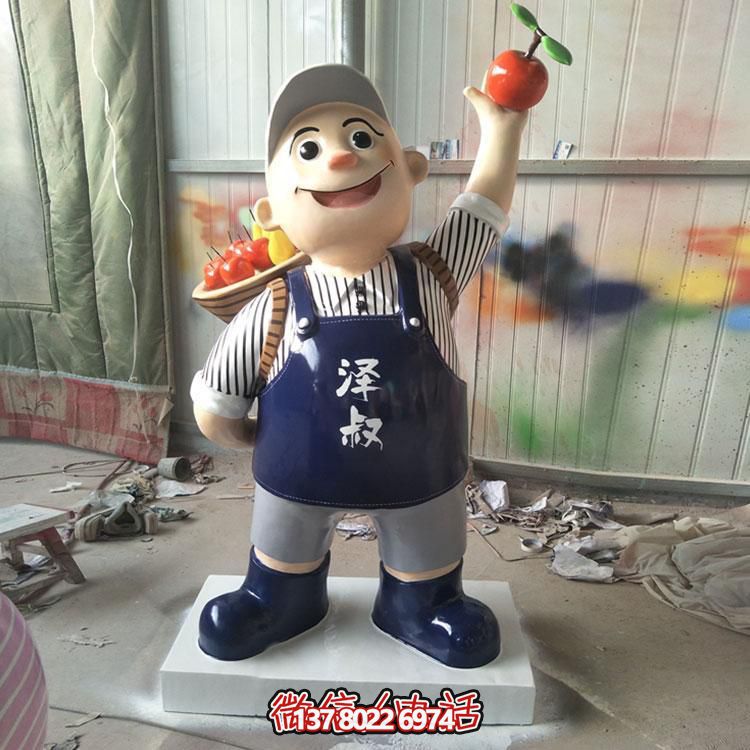 玻璃鋼彩繪擺件，點(diǎn)綴飯店酒店戶外廣場(chǎng)公園雕塑