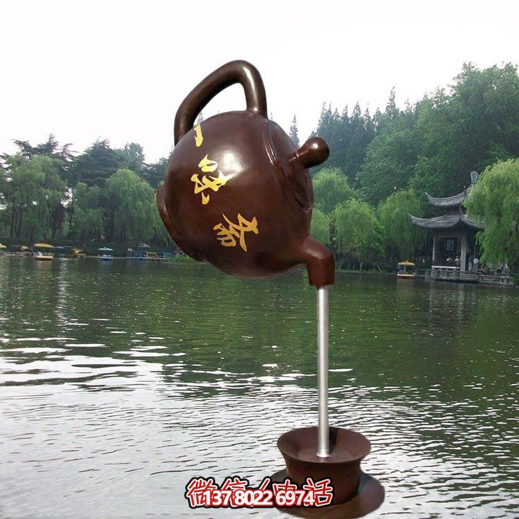 大型仿銅玻璃鋼懸空流水擺件，點綴園林景觀