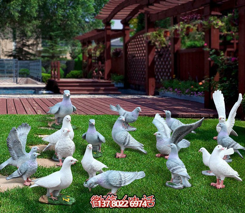 童趣仿真動(dòng)物樹脂雕塑，打造完美草坪戶外景觀