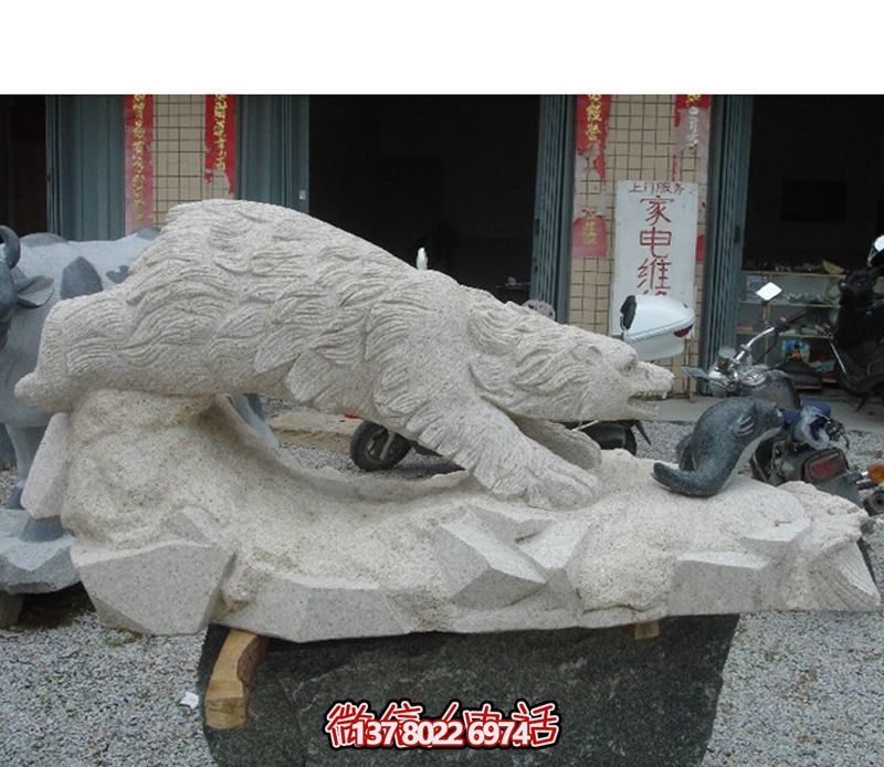 北極熊玻璃鋼雕塑，讓街道邊擺放創意爬行玻璃