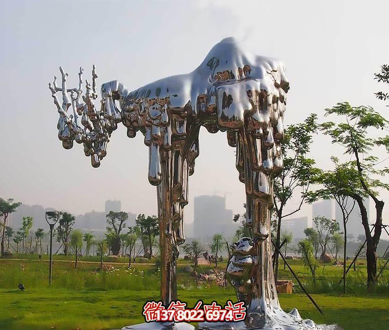 不銹鋼雕塑拱門——傳承抽象文化，融入人文精神