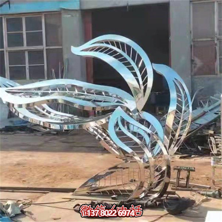 雕塑樹(shù)葉不銹鋼裝飾鏤空廣場(chǎng)小區(qū)