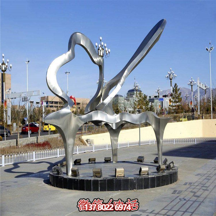 戶(hù)外不銹鋼景區(qū)園林雕塑大型公園廣場(chǎng)擺件