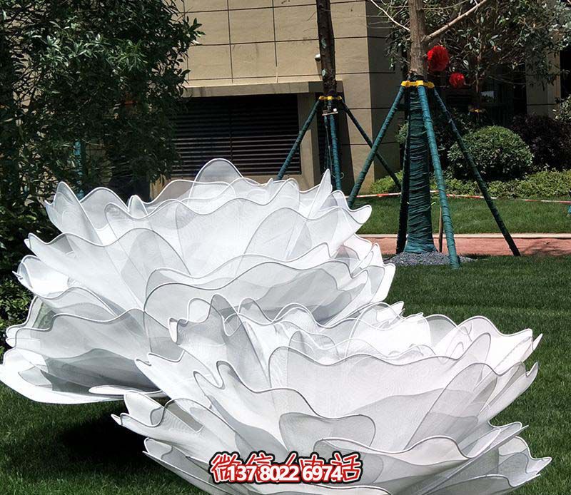 公園景區(qū)不銹鋼藝術仿真花朵雕塑